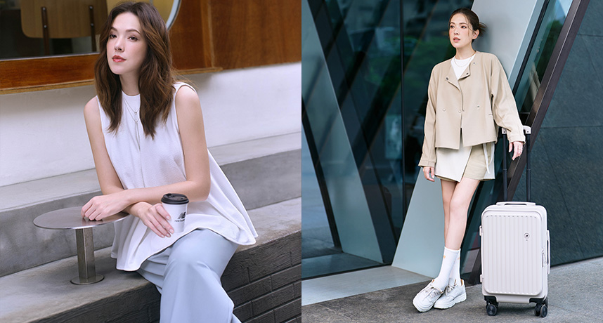 許瑋甯上身演繹 New Balance 全新 Grey 系列服飾，專屬 NB GREY 質感行李箱只送不賣！